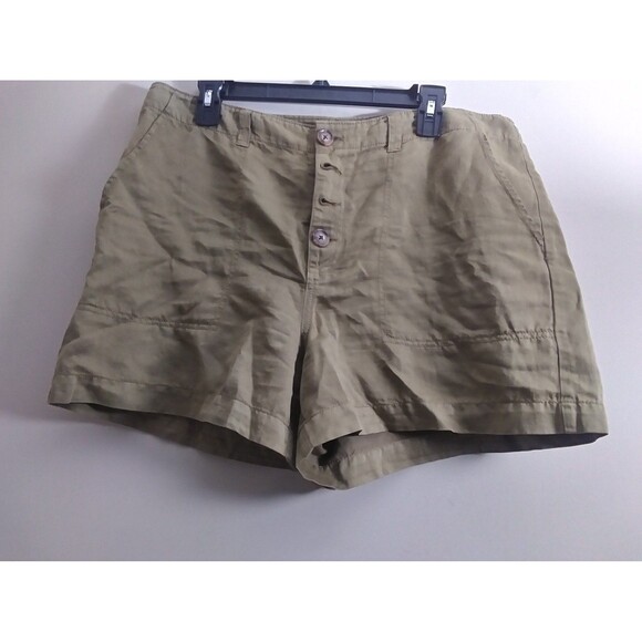 LOFT Cotton/ Linen Shorts Size 14 - Picture 1 of 8